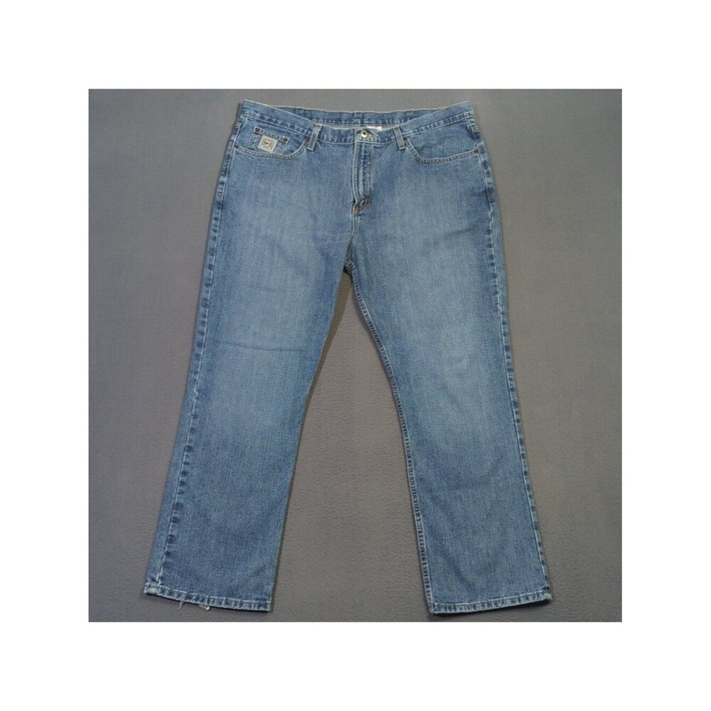 Cinch Jeans Men's 40x30 Blue Western Denim Silver Label Slim Straight Cowboy